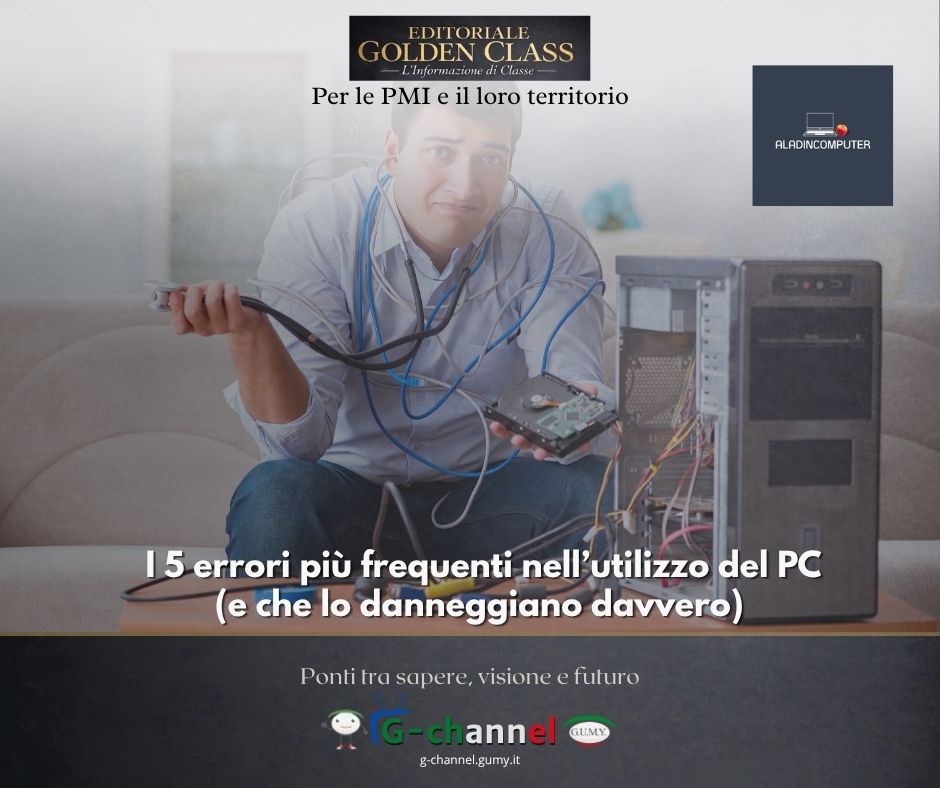 I 5 errori più frequenti nell’utilizzo del PC (e che lo danneggiano davvero)