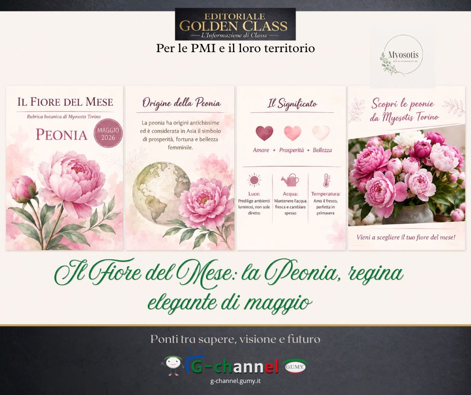 Il Fiore del Mese: la Peonia, regina elegante di maggio