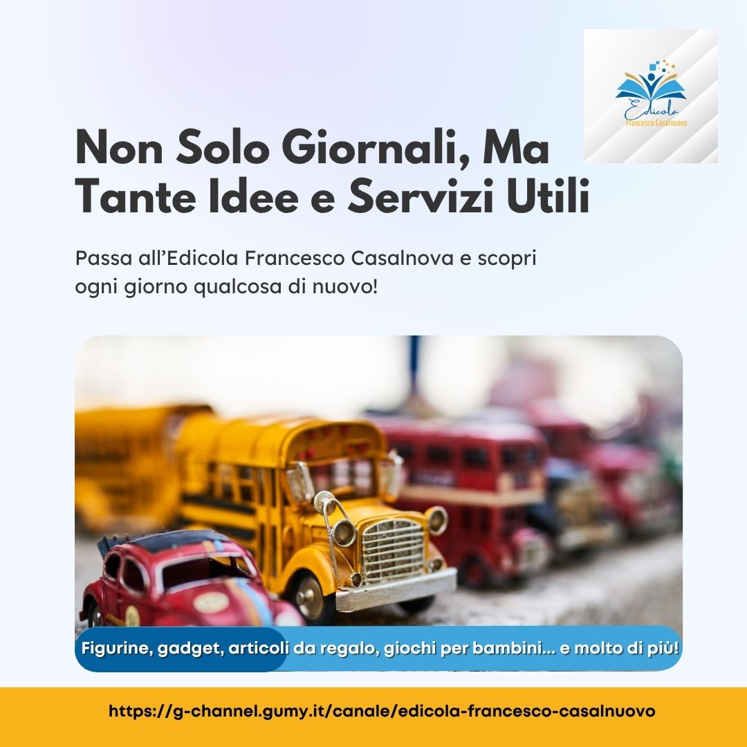 Edicola Francesco Casalnova a Torino: Non Solo Giornali, Ma Tante Idee e Servizi Utili Edicola Francesco Casalnova a Torino: Non Solo Giornali, Ma Tante Idee e Servizi Utili