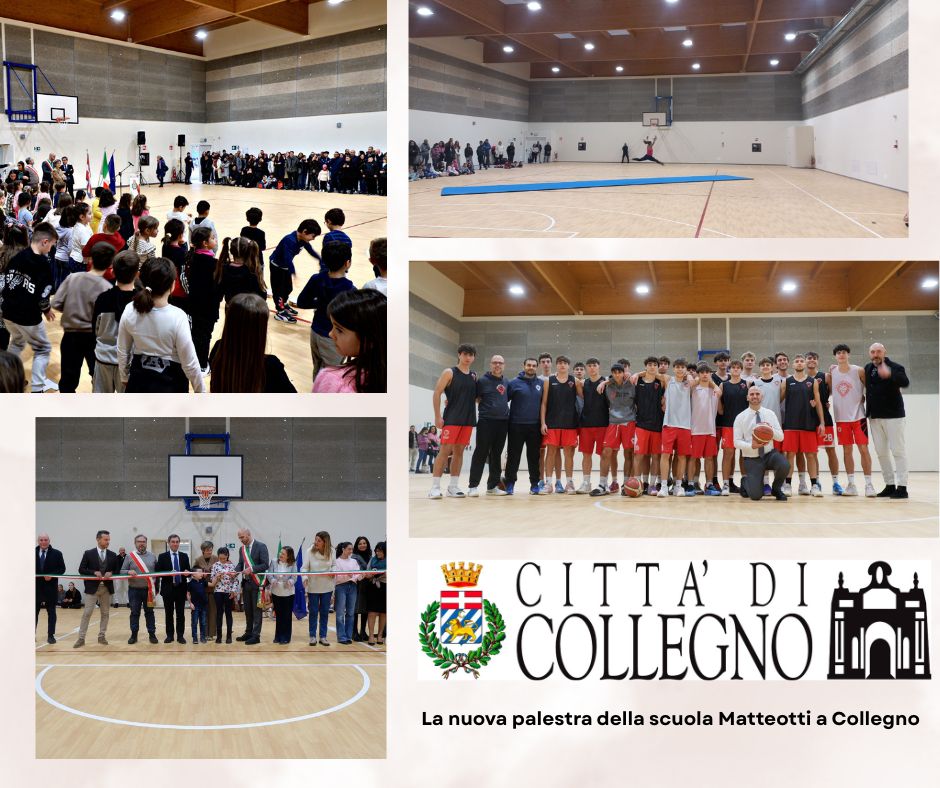 Collegno inaugura la nuova palestra della scuola Matteotti