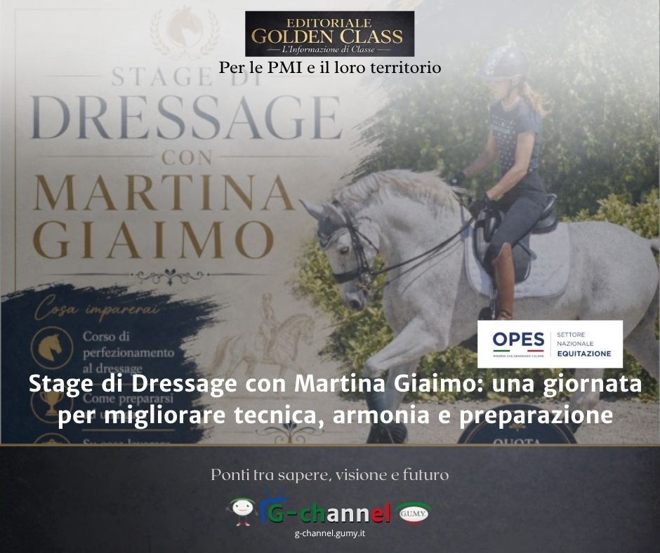 Stage di Dressage con Martina Giaimo: una giornata per migliorare tecnica, armonia e preparazione