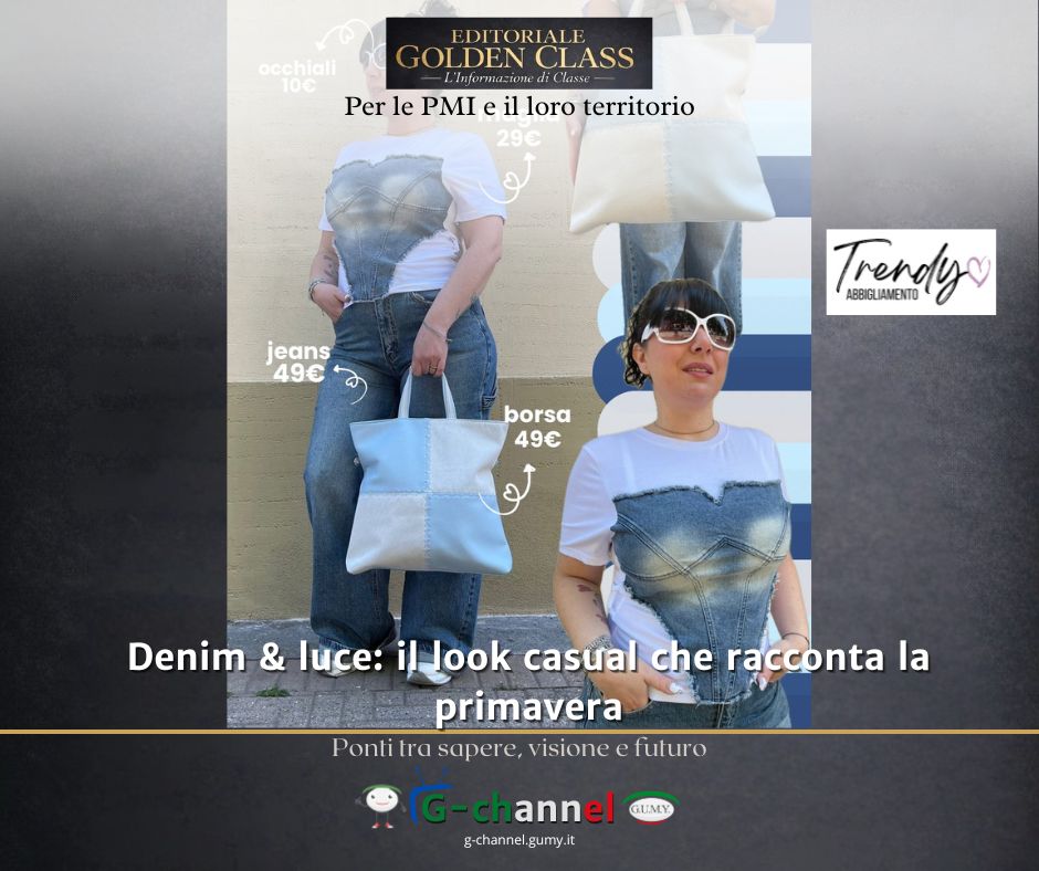 Denim & luce: il look casual che racconta la primavera