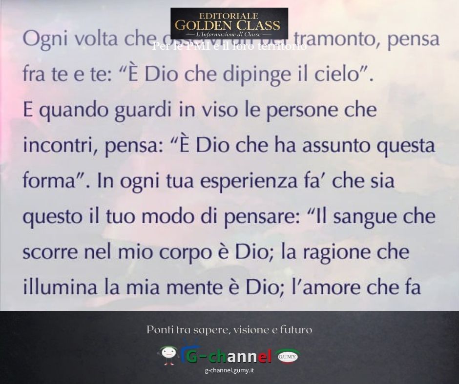 Le Pillole del Dott. Mazzanobile: vedere Dio in ogni cosa