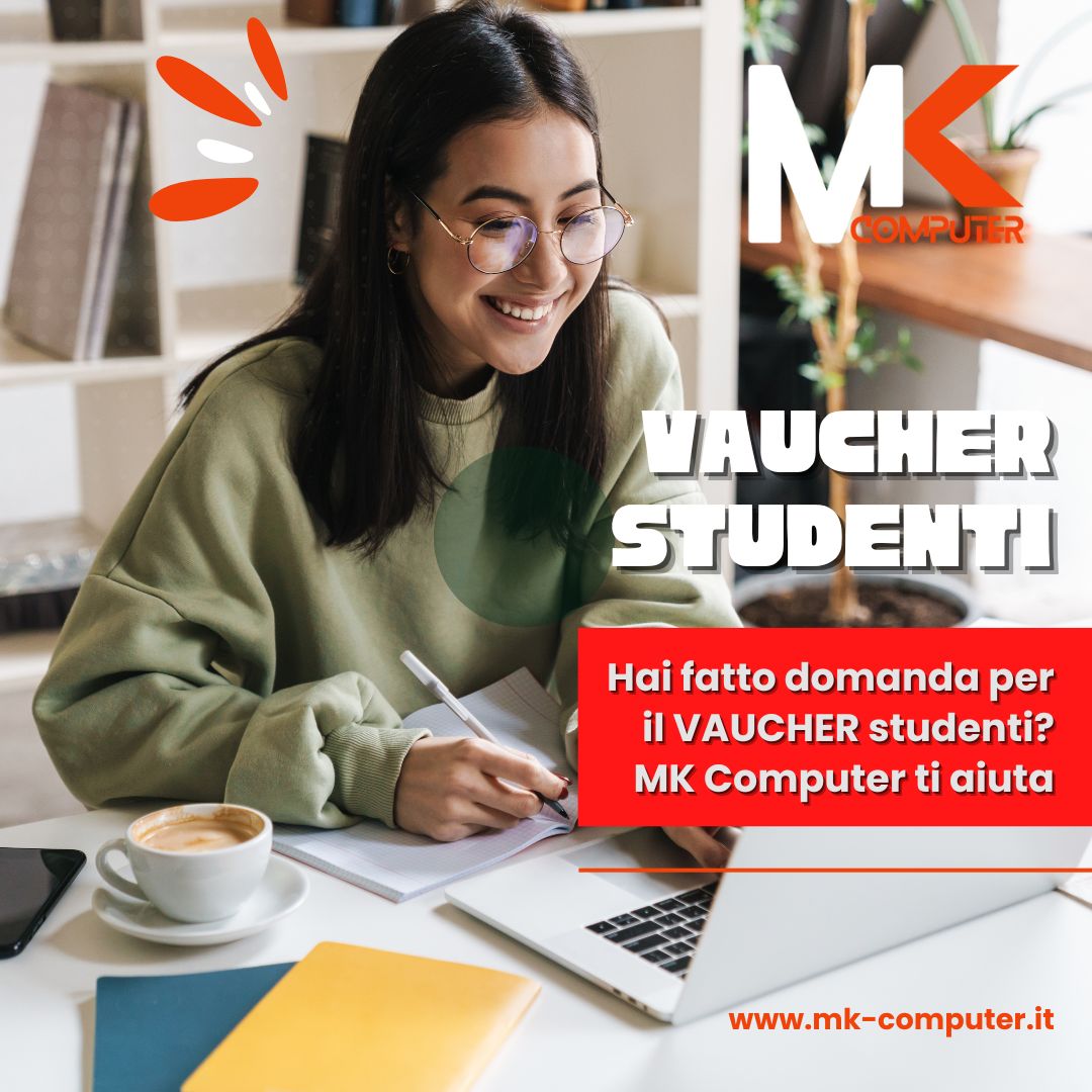 🎓 Tecnologia per studiare? Con MK Computer puoi… grazie al Voucher Studenti! 🎓 Tecnologia per studiare? Con MK Computer puoi… grazie al Voucher Studenti!