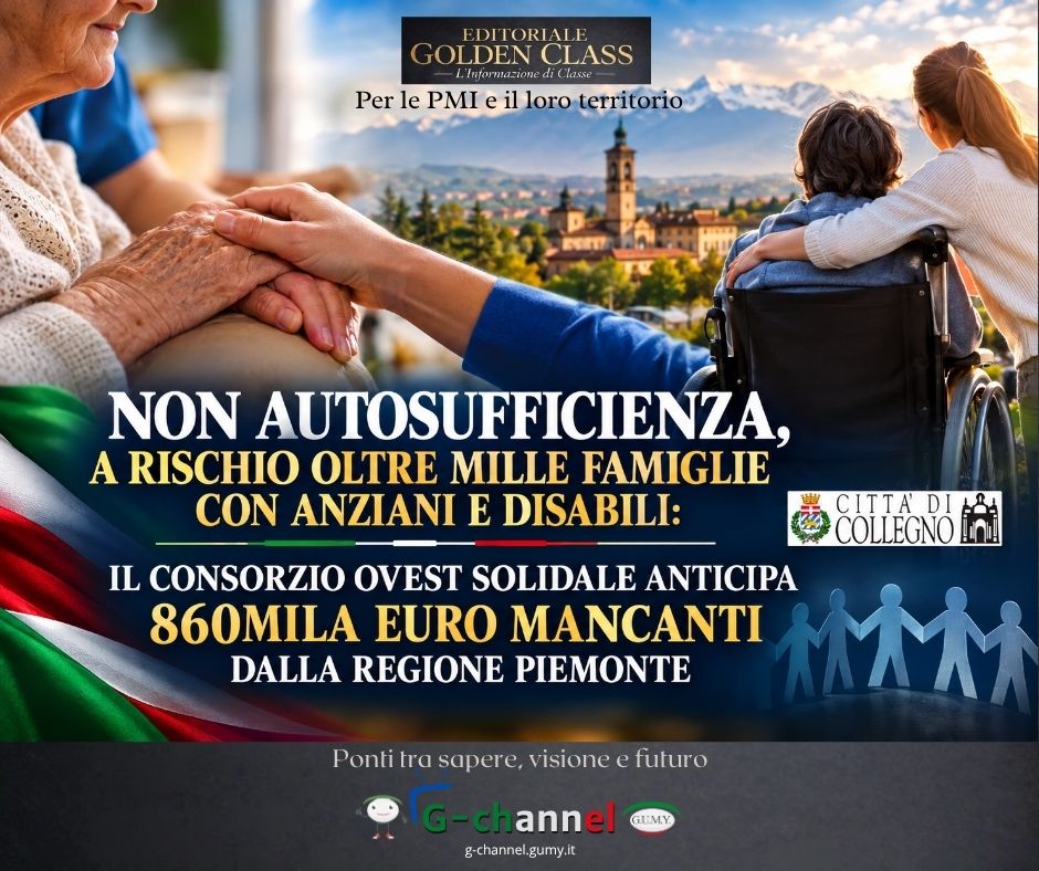 Non autosufficienza, Collegno anticipa 860mila euro