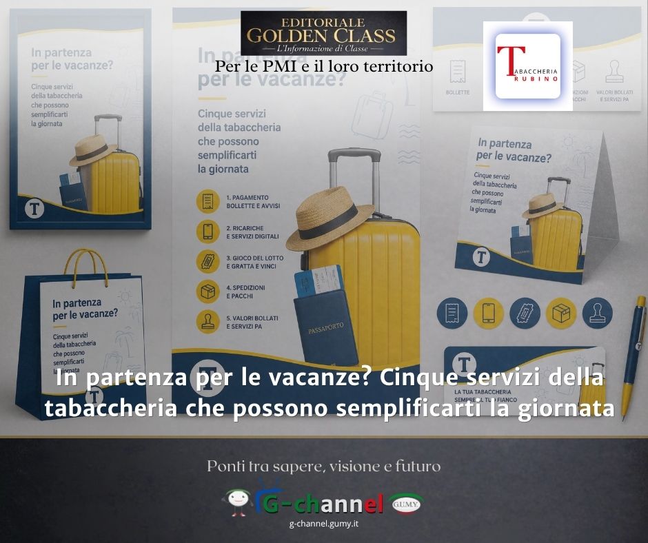 In partenza per le vacanze? Cinque servizi della tabaccheria che possono semplificarti la giornata