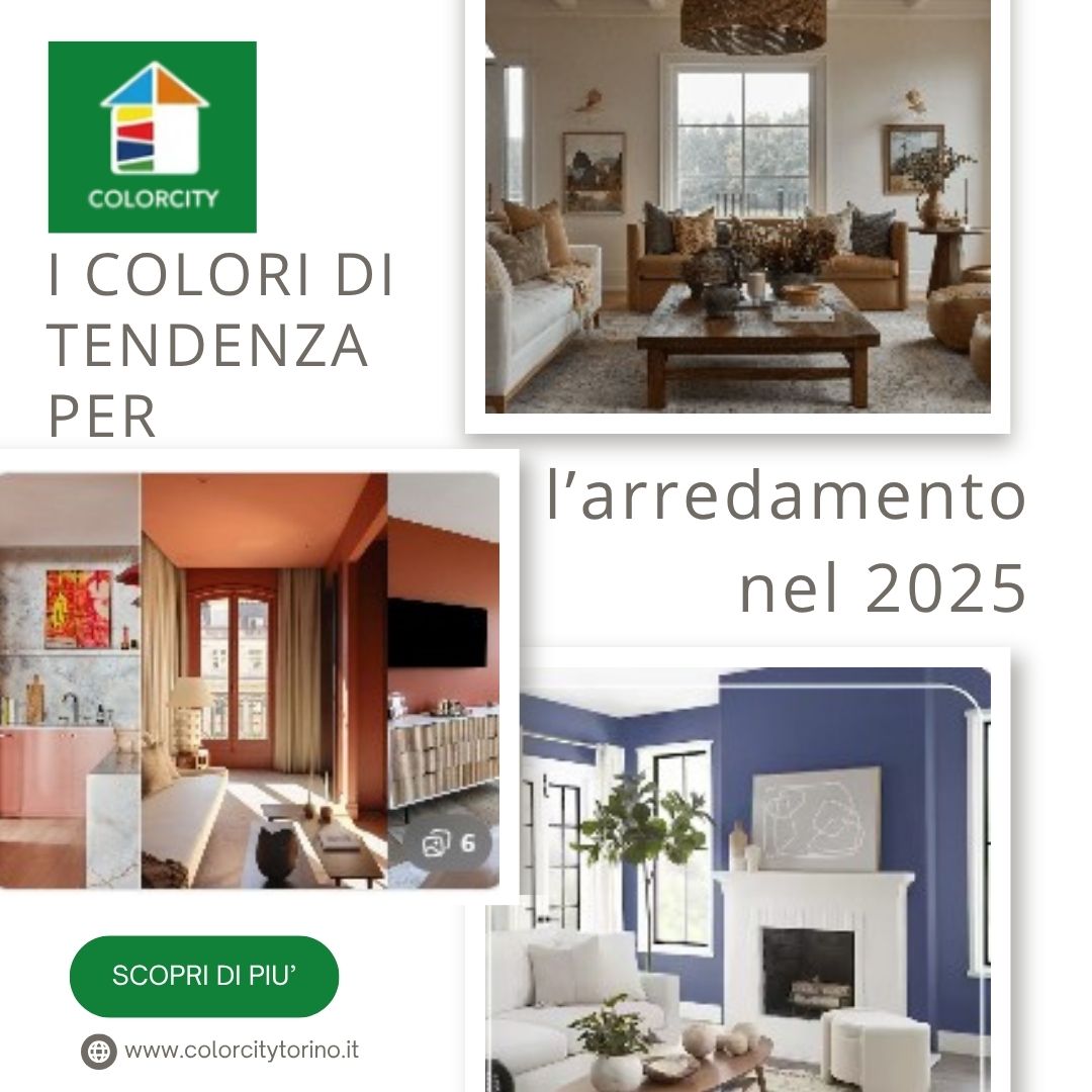 I colori di tendenza per l’arredamento nel 2025
