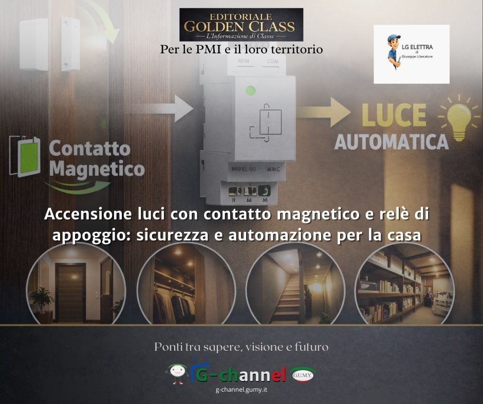 Accensione luci con contatto magnetico e relè di appoggio: sicurezza e automazione per la casa