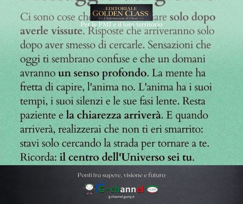 Le Pillole del Dott. Mazzanobile: la chiarezza arriva con il tempo