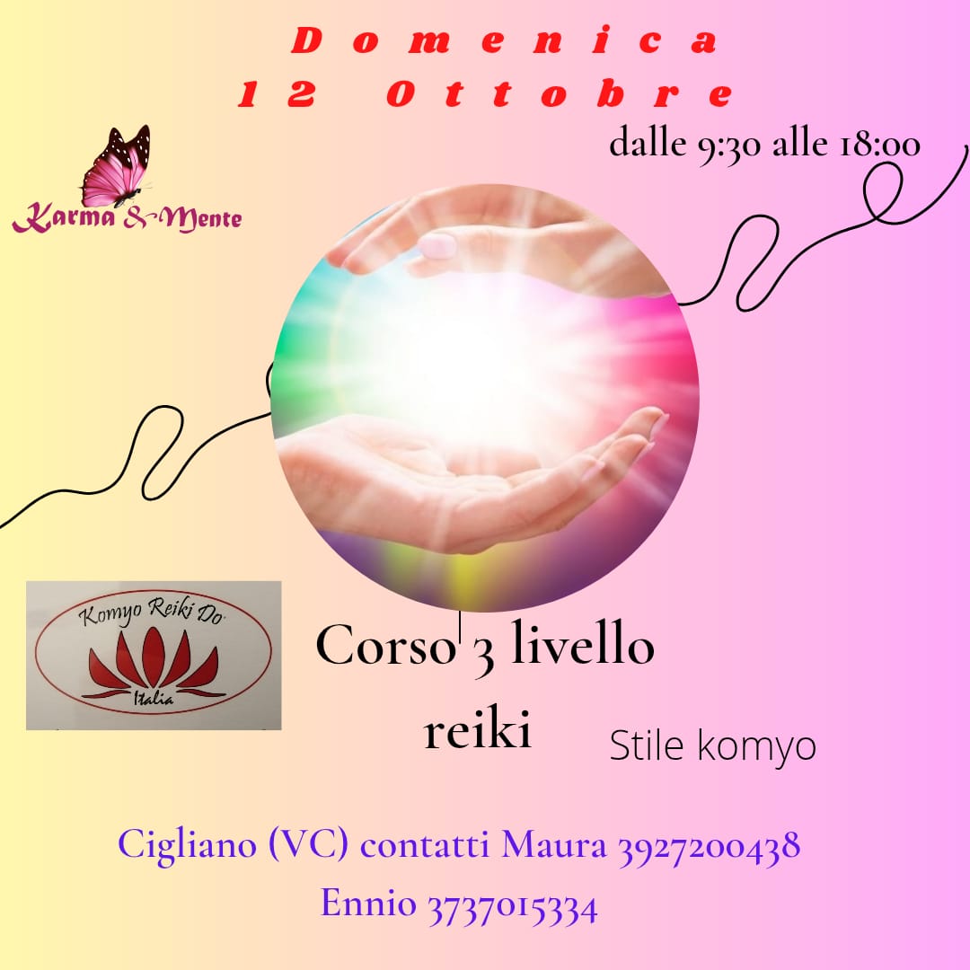 Reiki corso di 3 livello stile Komyo: il passo verso la maestria spirituale