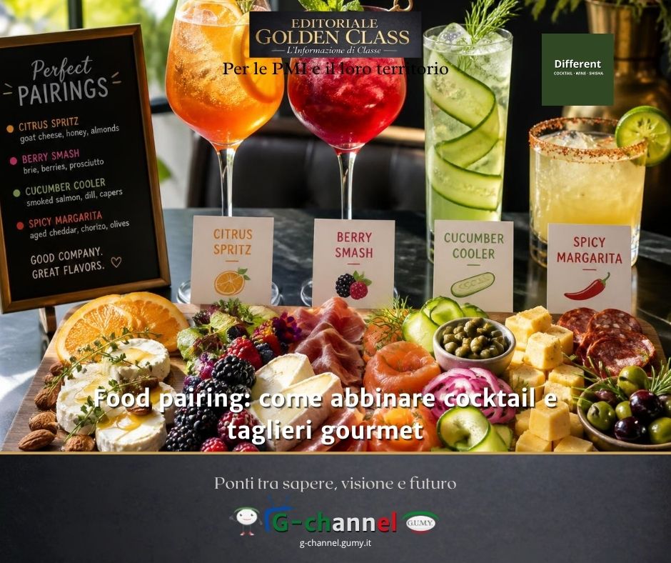 Food pairing: come abbinare cocktail e taglieri gourmet