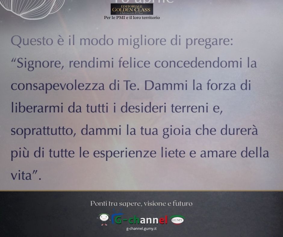 Le Pillole del Dott. Mazzanobile: la felicità che nasce dalla consapevolezza di Dio