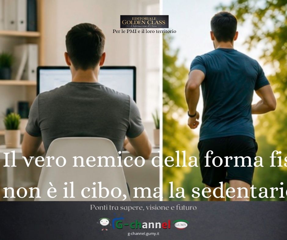 Il vero nemico della forma fisica non è il cibo, ma la sedentarietà
