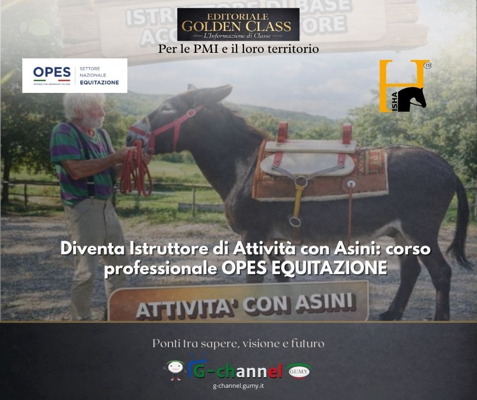 Diventa Istruttore di Attività con Asini: corso professionale OPES EQUITAZIONE