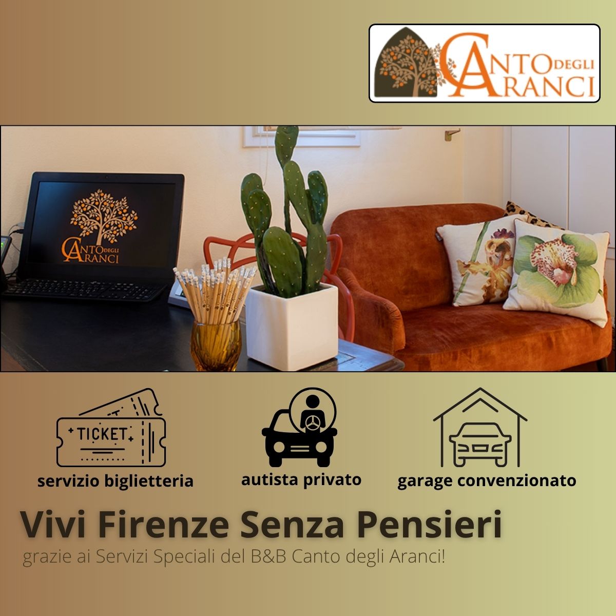 Vivi Firenze Senza Pensieri: i Servizi Speciali del B&B Canto degli Aranci