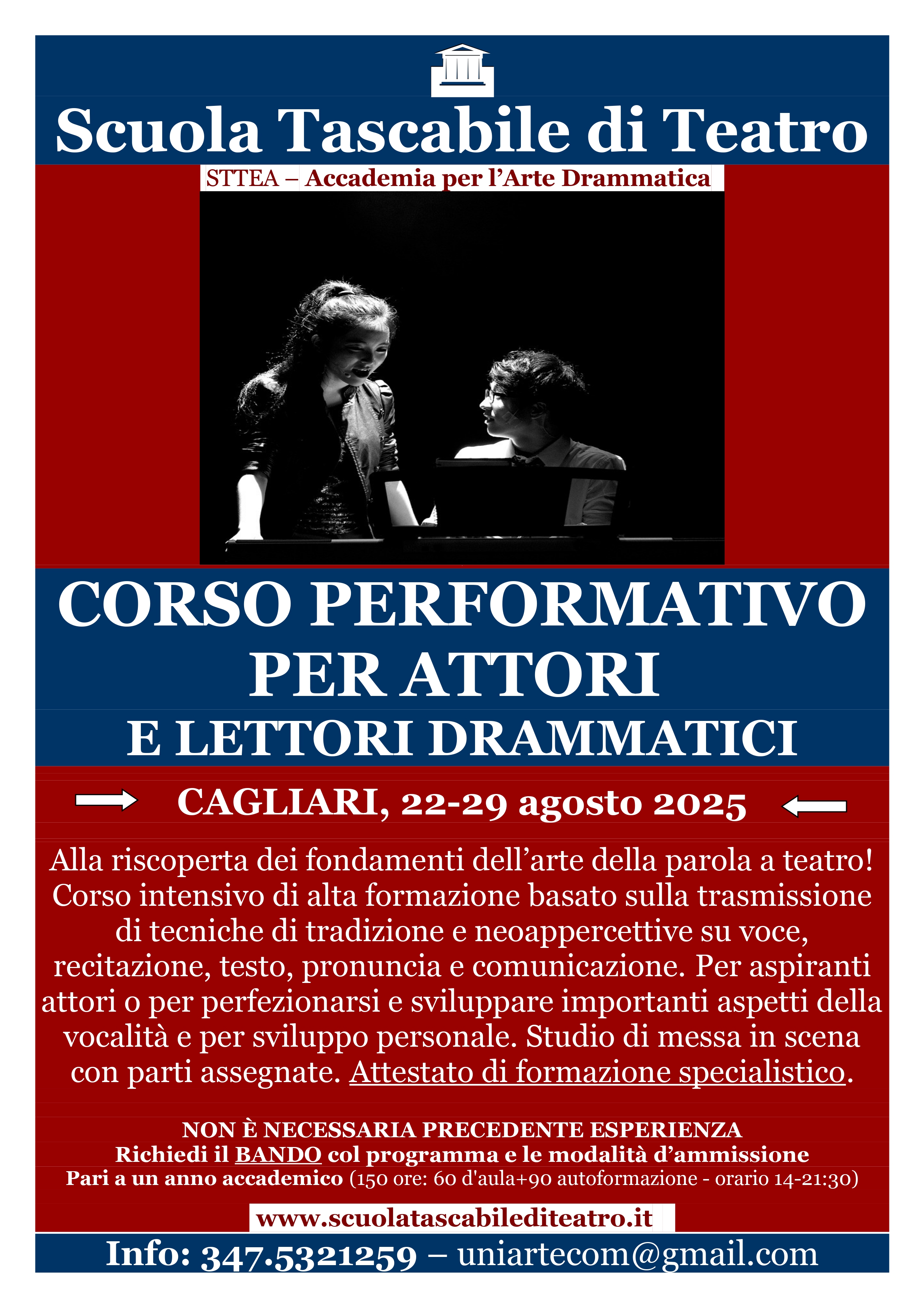 Corso Intensivo di Alta Formazione: Arte della Parola a Teatro