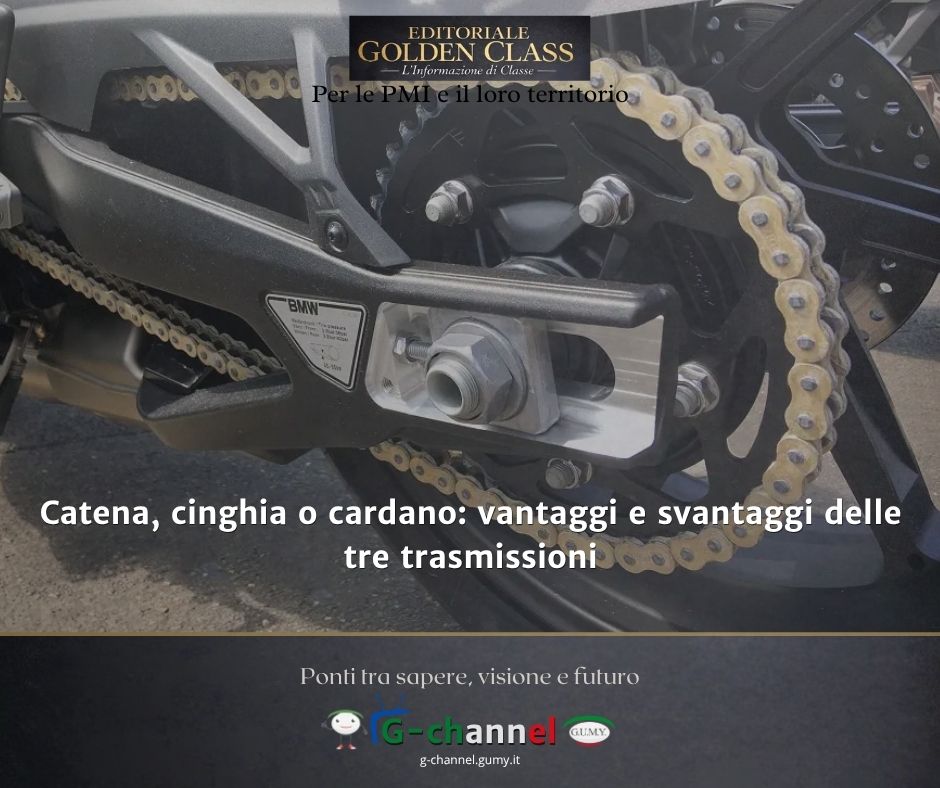 Catena, cinghia o cardano: quale scegliere?
