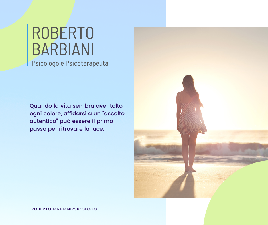 Un percorso di ascolto e crescita con il Dr. Roberto Barbiani Un percorso di ascolto e crescita con il Dr. Roberto Barbiani