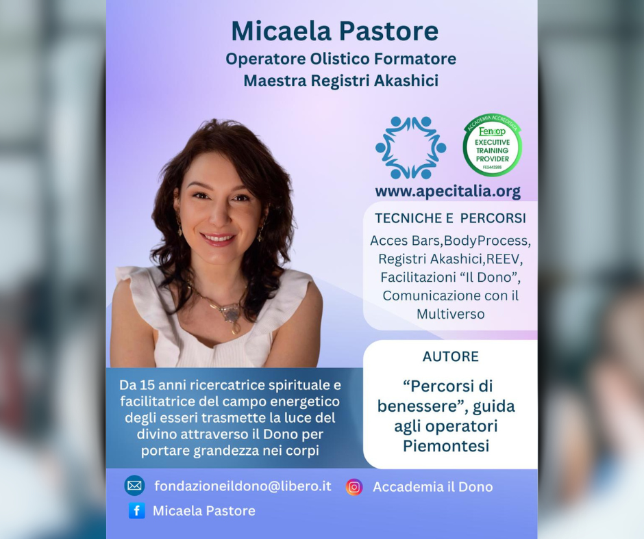 Il percorso di luce e consapevolezza firmato Micaela Pastore Il percorso di luce e consapevolezza firmato Micaela Pastore