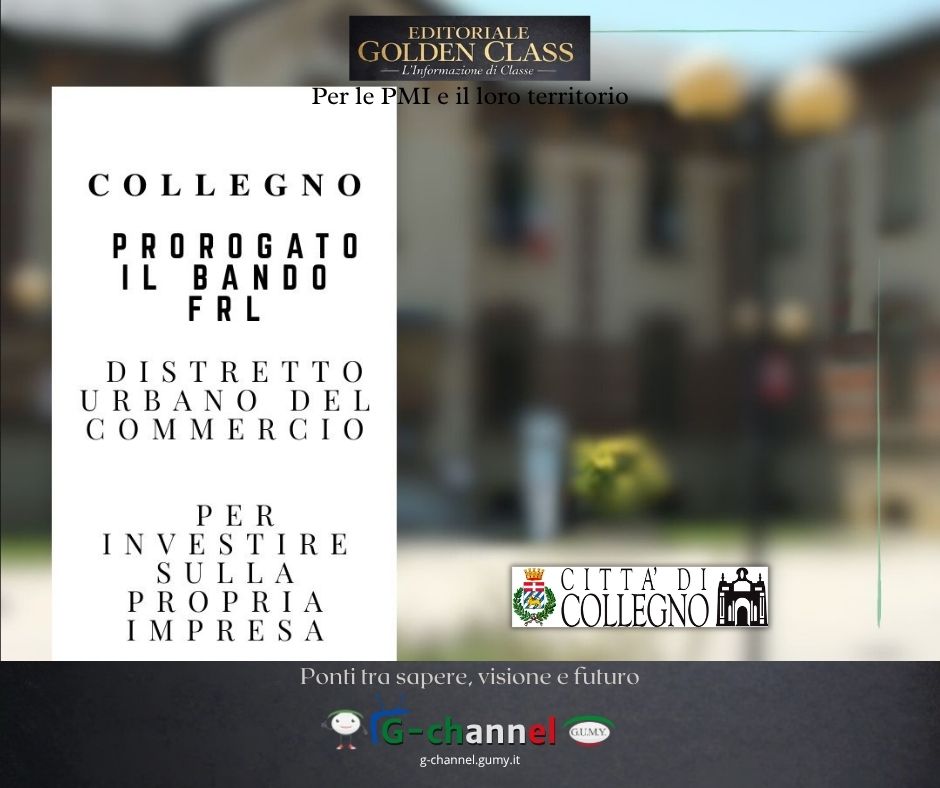 Collegno proroga il bando del Distretto Commercio