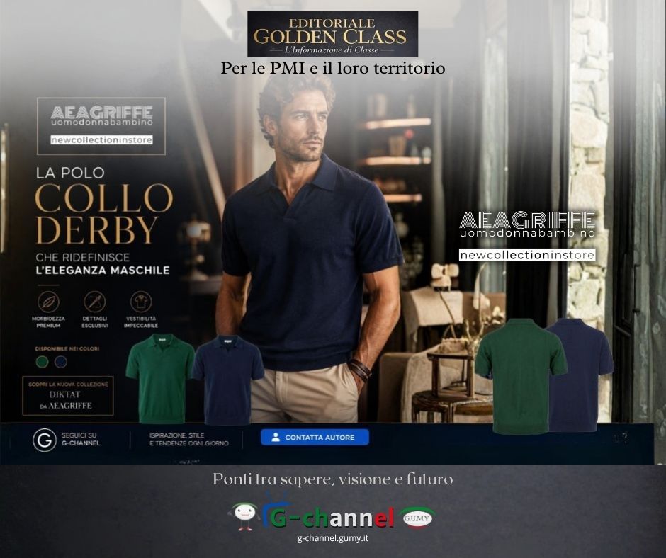 AEAGRIFFE: la polo collo derby che ridefinisce l'eleganza maschile