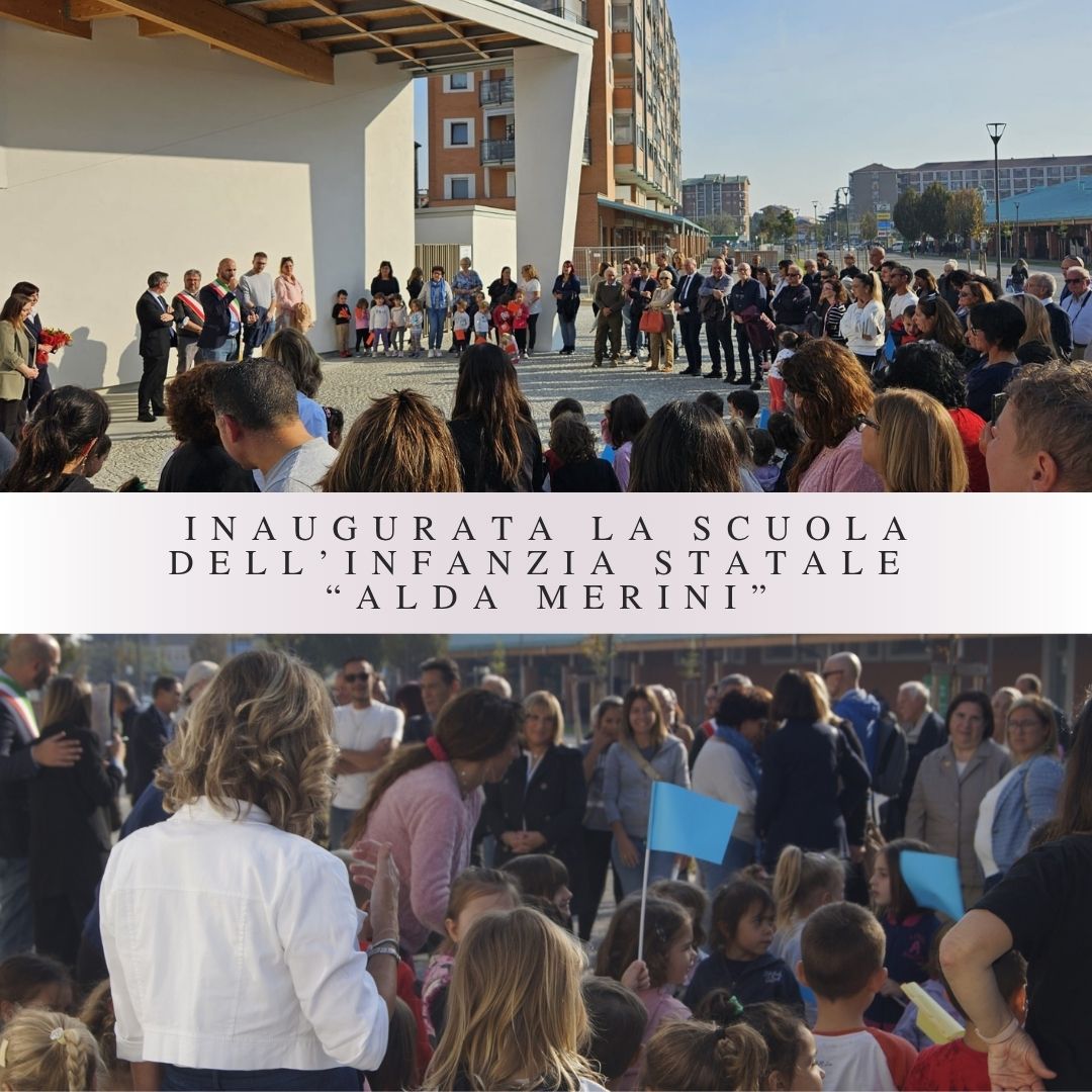 INAUGURATA LA SCUOLA DELL’INFANZIA STATALE “ALDA MERINI” INAUGURATA LA SCUOLA DELL’INFANZIA STATALE “ALDA MERINI”