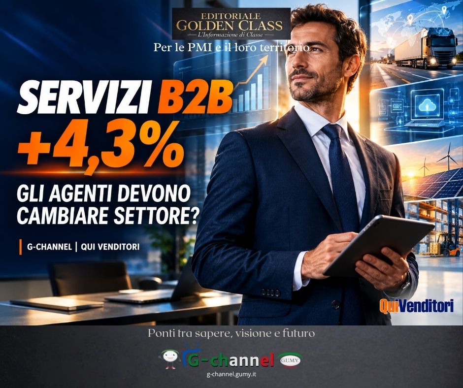 Servizi B2B a +4,3%: gli agenti devono cambiare settore?