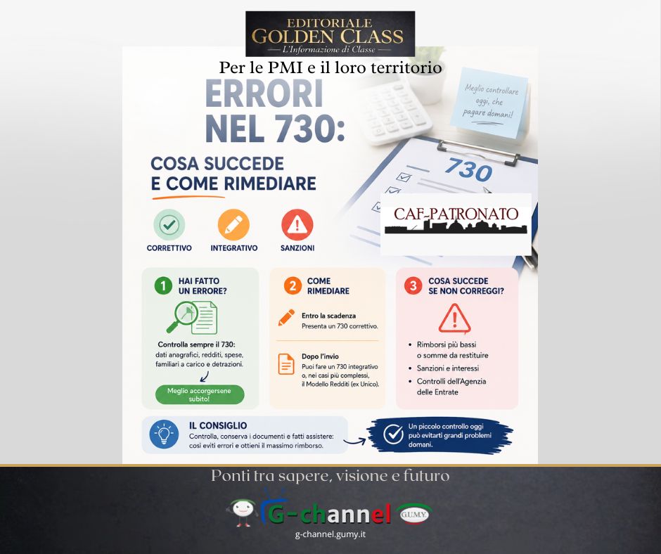 Errori nel 730: cosa succede e come rimediare (senza panico)