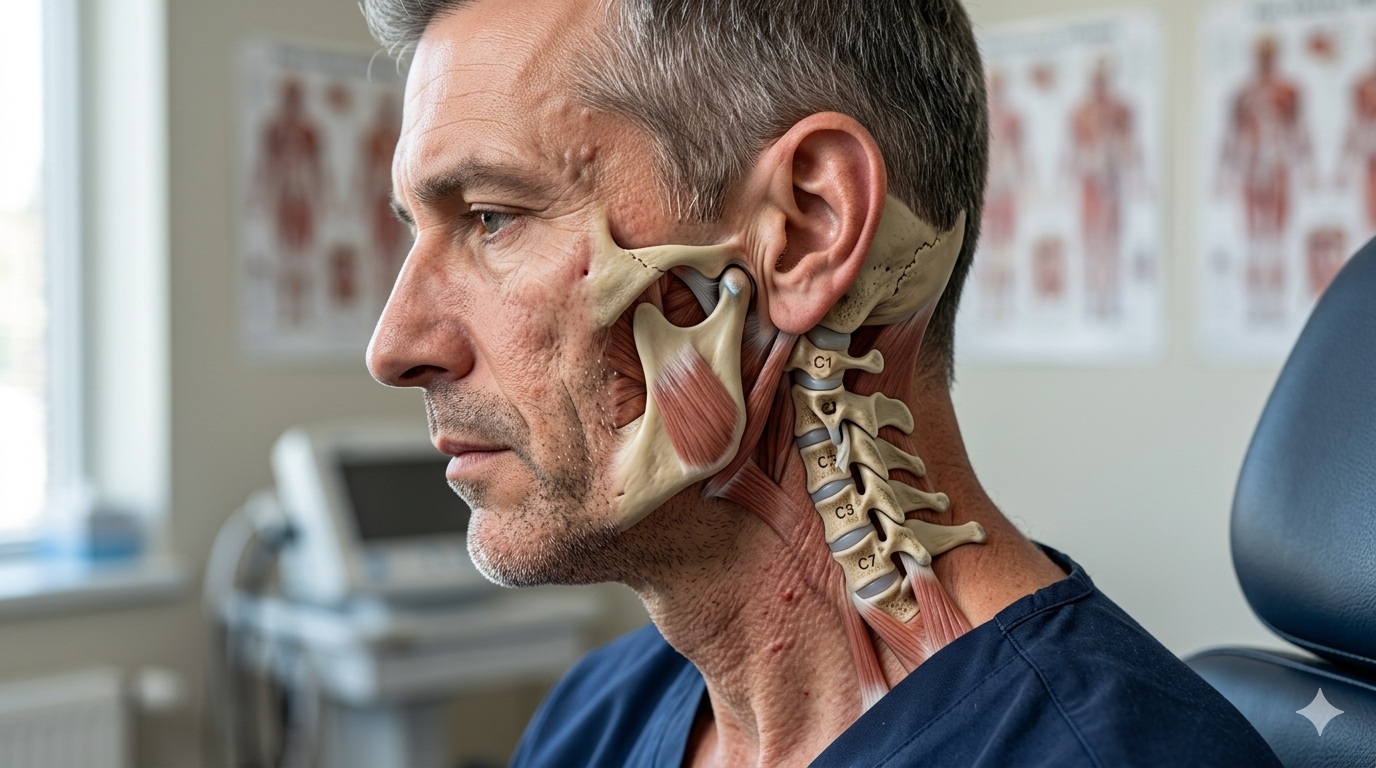 Disfunzione cranio-mandibolare: il legame con la colonna cervicale