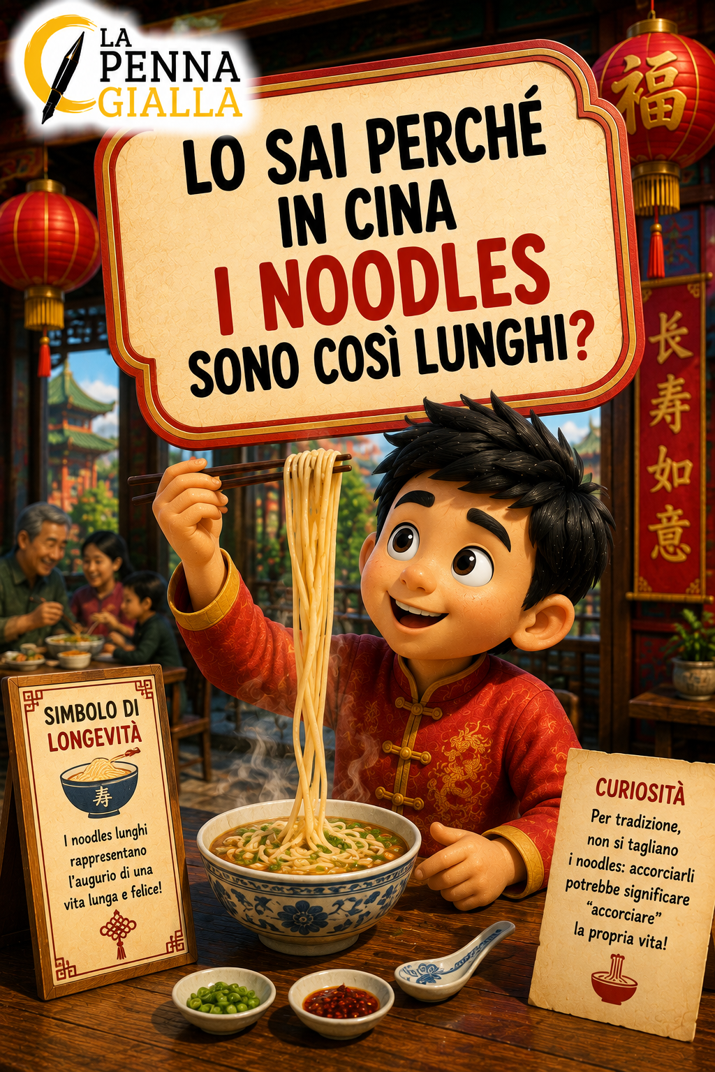 LO SAI PERCHÉ IN CINA I NOODLES SONO COSÌ LUNGHI?