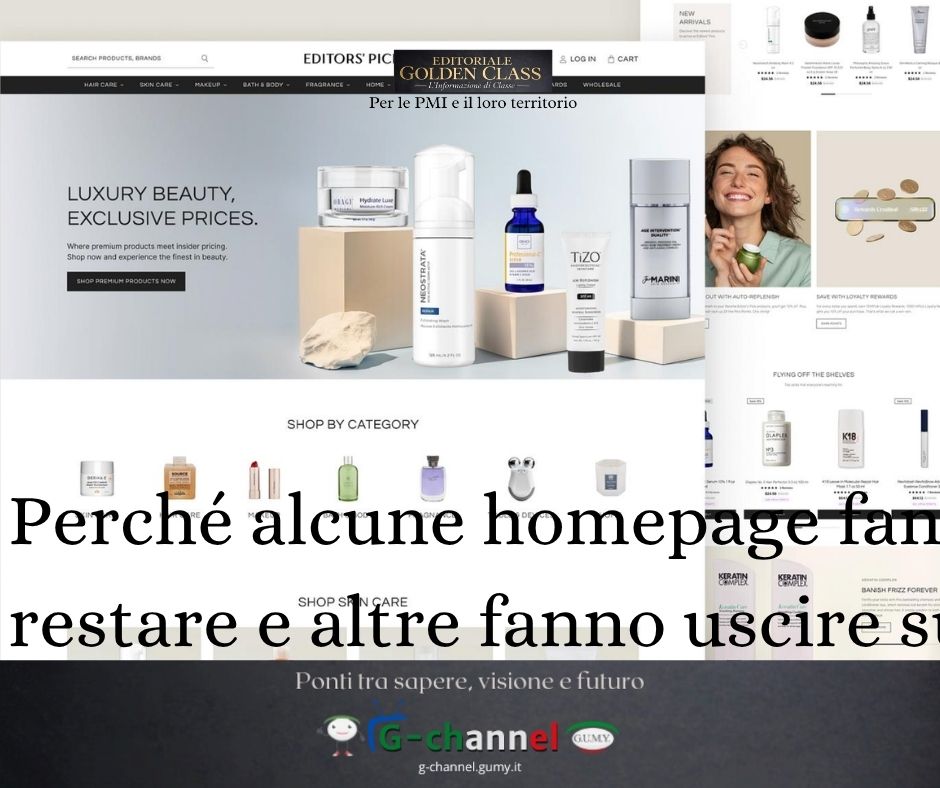 Perché alcune homepage fanno restare e altre fanno uscire subito