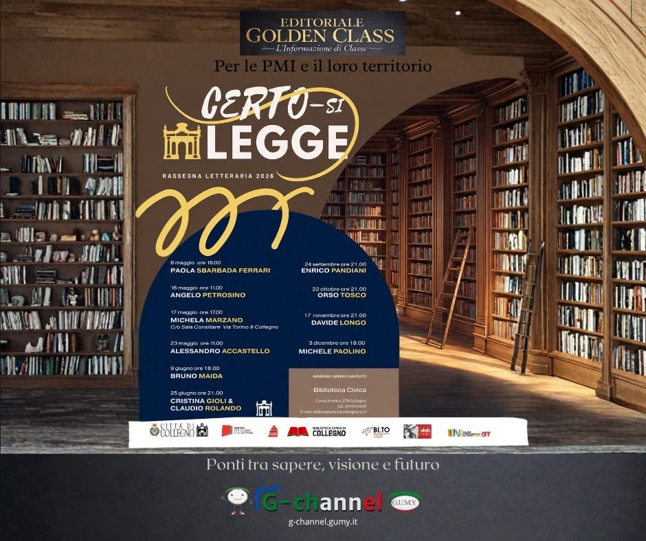 Collegno: torna la rassegna letteraria  - Certo-Si Legge