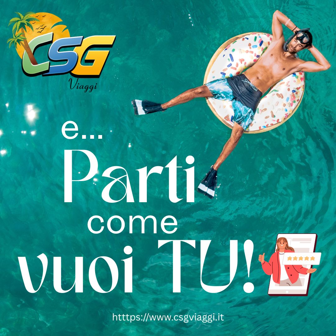 🌴 Vacanze flessibili con CSG Viaggi: scegli tu quando partire, noi pensiamo al resto!