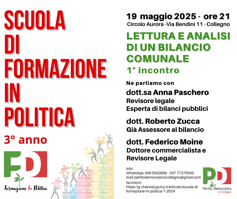 Scuola di Formazione in Politica 19 maggio 2025 Scuola di Formazione in Politica 19 maggio 2025