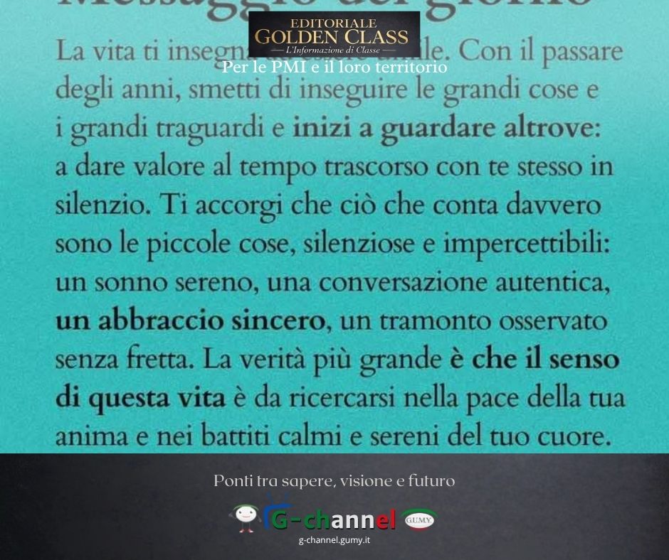 Le Pillole del Dott. Mazzanobile: la ricchezza delle cose semplici