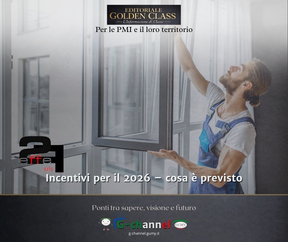 Incentivi per il 2026 – cosa è previsto