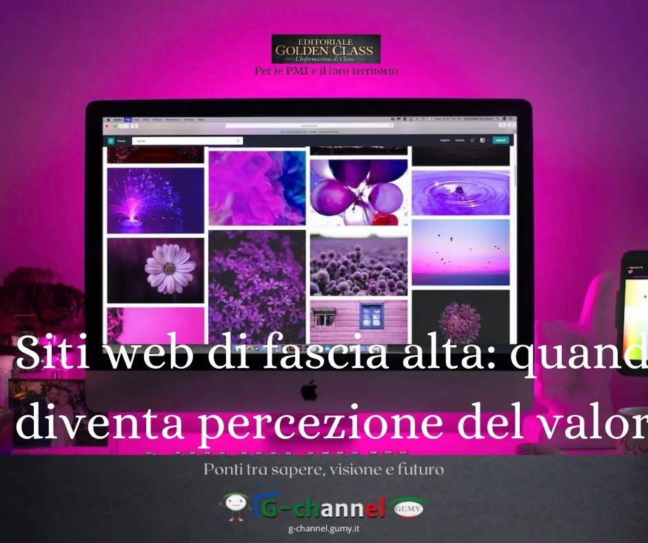 Siti web di fascia alta: quando il design diventa percezione del valore