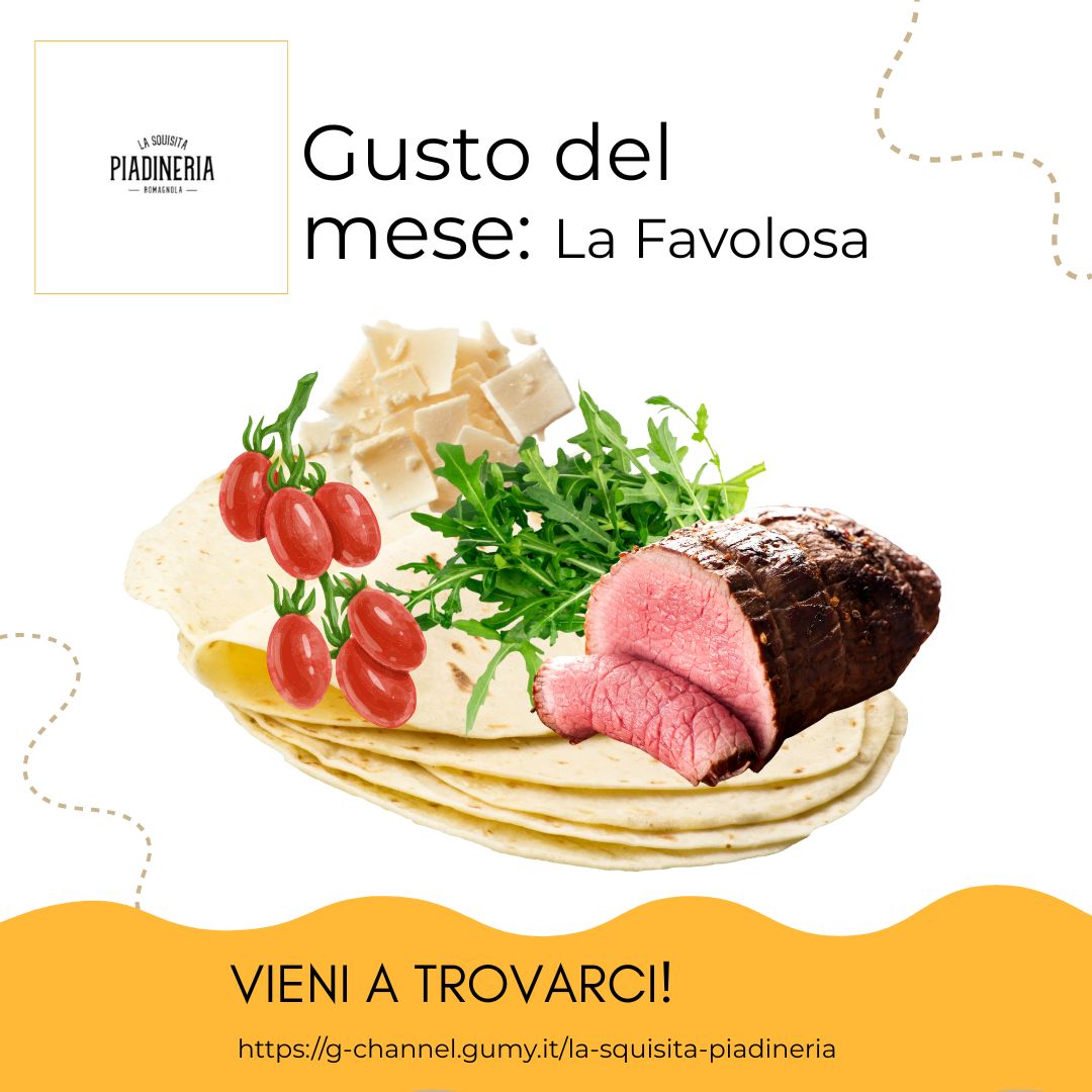 Novità in piadina: scopri “La Favolosa” da La Squisita!