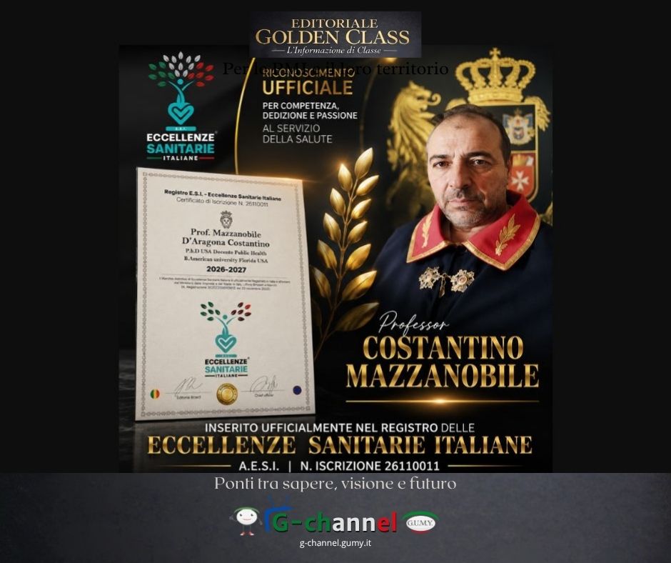 Costantino Mazzanobile tra le Eccellenze Sanitarie Italiane