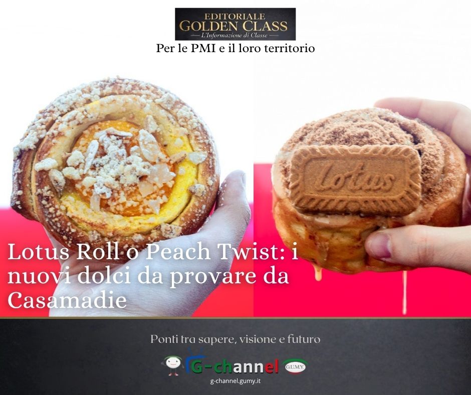 Lotus Roll o Peach Twist: i nuovi dolci da provare da Casamadie