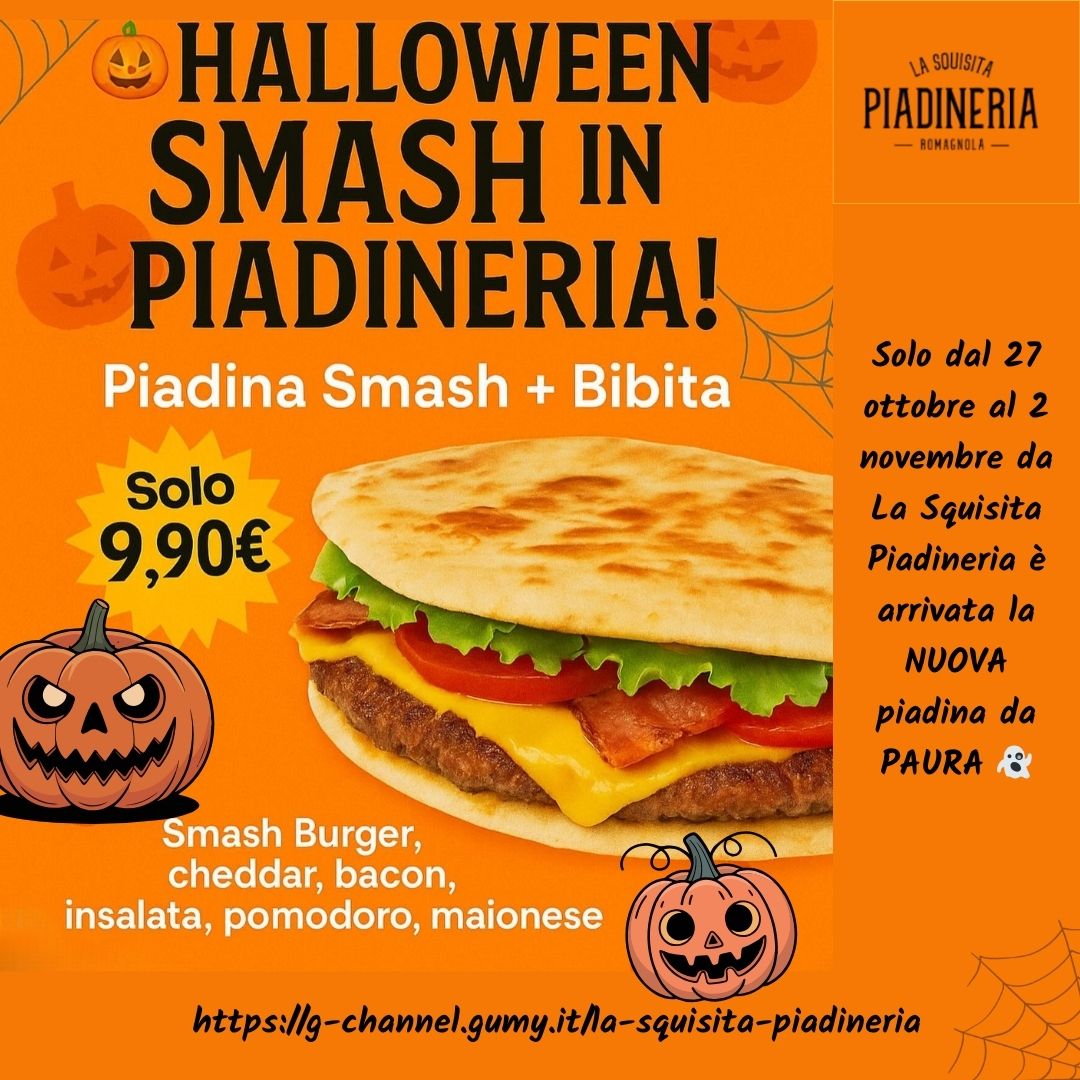 🎃 Halloween Smash in Piadineria! 👻