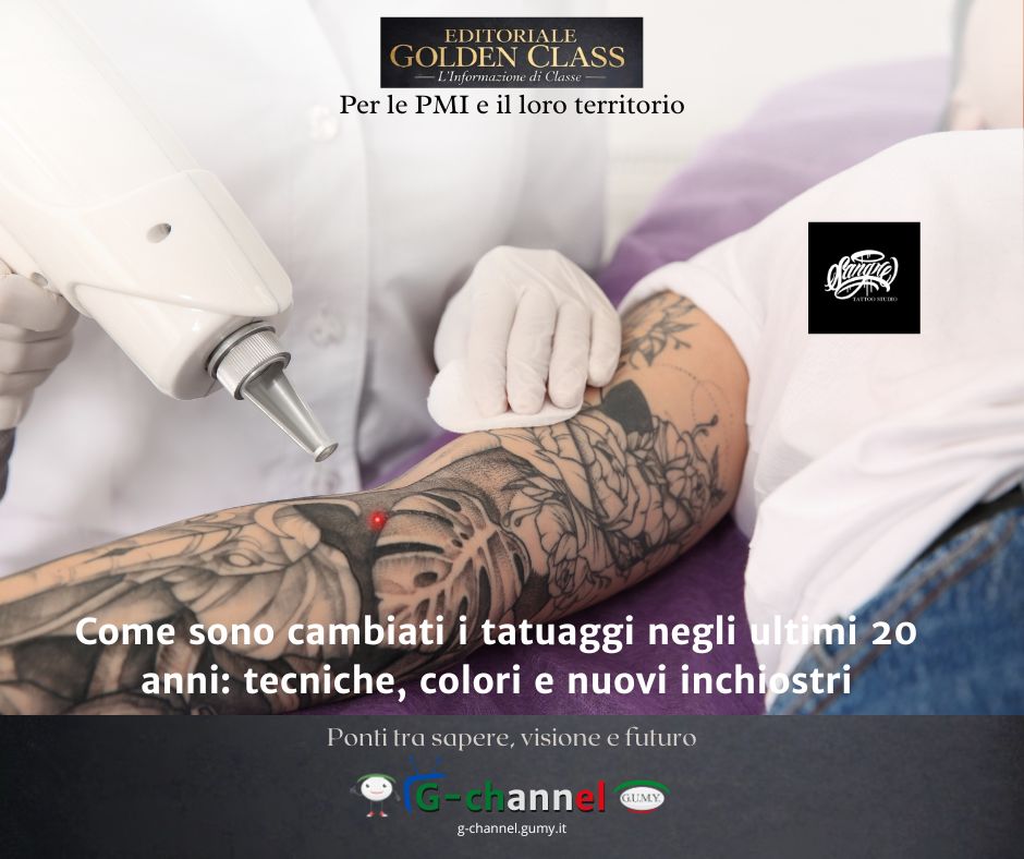 Come sono cambiati i tatuaggi negli ultimi 20 anni: tecniche, colori e nuovi inchiostri