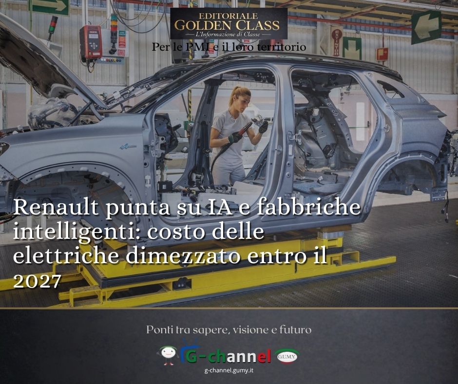 Renault punta su IA e fabbriche intelligenti: costo delle elettriche dimezzato entro il 2027
