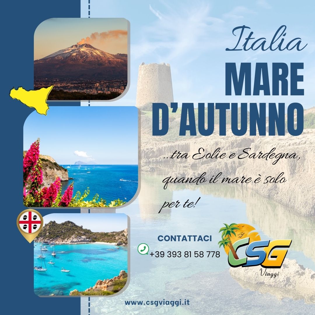 🌅 L’ultimo mare d’autunno: tra Eolie e Sardegna, quando il mare è solo per te