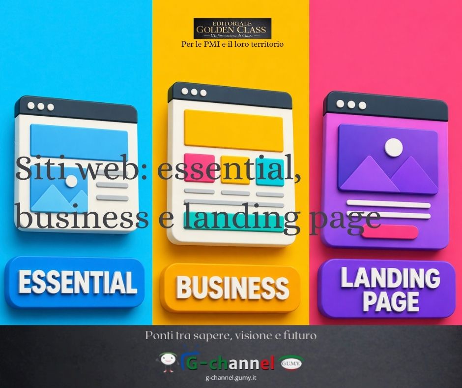 Siti web: essential, business e landing page