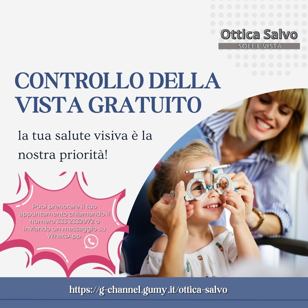 Controllo della vista gratuito: la tua salute visiva è la nostra priorità