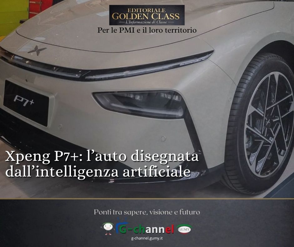 Xpeng P7+: l’auto disegnata dall’intelligenza artificiale
