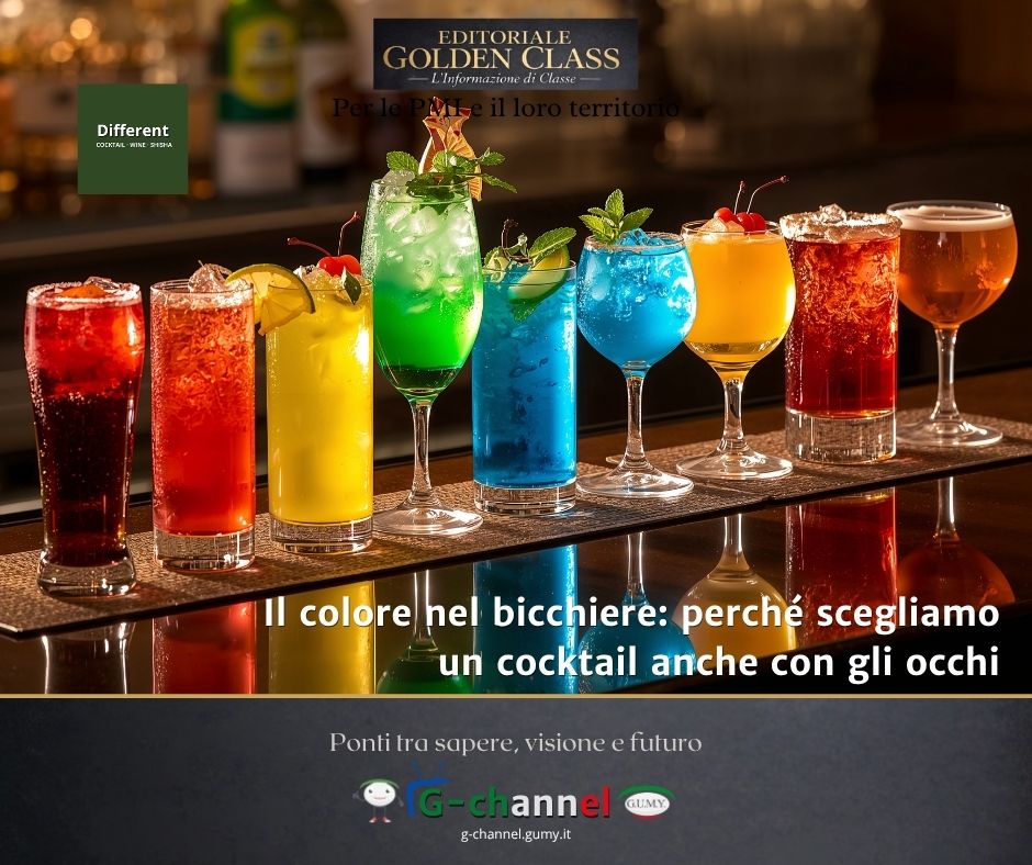 Il colore nel bicchiere: perché scegliamo un cocktail anche con gli occhi
