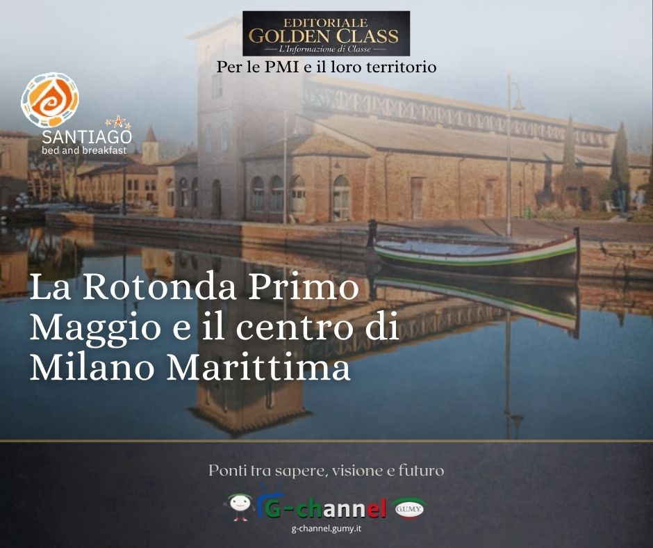 La Rotonda Primo Maggio e il centro di Milano Marittima