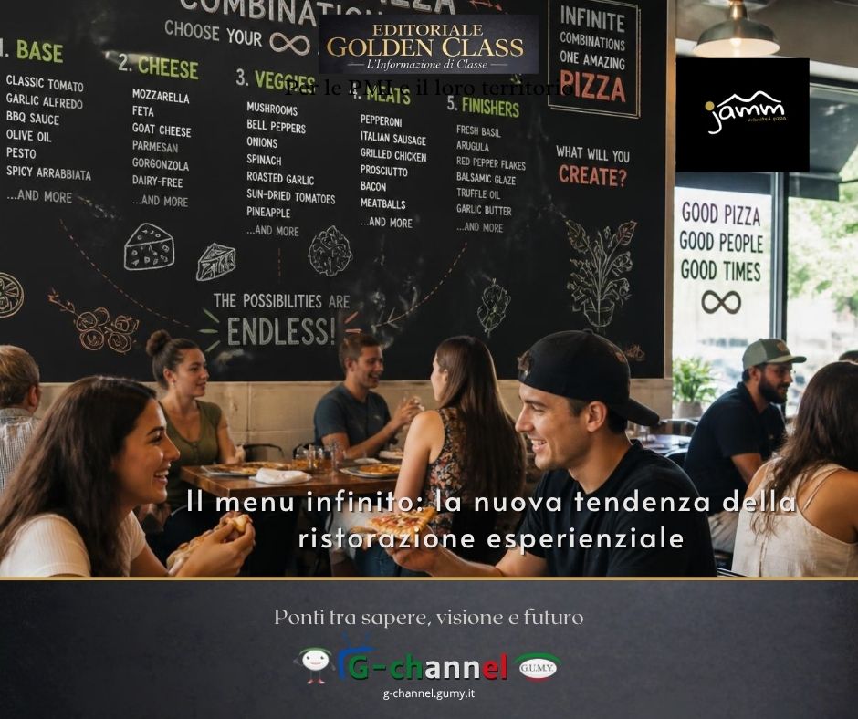 Il menu infinito: la nuova tendenza della ristorazione esperienziale per una pizzeria